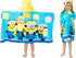 Franco - HH4848 Kids Bath and Beach Soft Cotton Terry Hooded Towel Wrap, 24" x 50", Despicable Me Minions