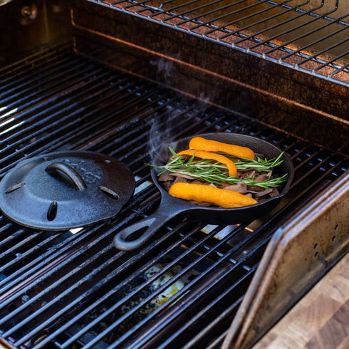 Lodge L3SMSK 6.5" Cast Iron Smoker Skillet, Black