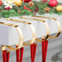 Christmas Stocking Holder,4 Pack Stocking Holders for Mantle,Non-Slip Stocking Holders for Christmas Decorations,Lightweight Stocking Hangers for Mantel Fireplace with Adjustable Design,Gold