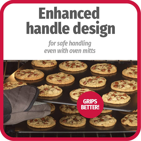 Good Cook AirPerfect 2-Pack Nonstick Cookie Sheets, Insulated Carbon Steel, Medium 14" x 12" and Large 16" x 14"