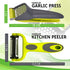 L&N Garlic tool with potato peeler, garlic mincer and crusher, in stainless style, effective and easy to clean