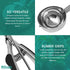 Millvado Stainless Steel Ice Cream and Cookie Scoop | Large Sized, With Black Rubber Grips, Spring Loaded Lever Design, For Sorbet, Melon, Meatballs, Muffins, and More, 3 Ounce Scooper