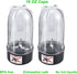 Blender Replacement parts 2pack 16oz Cups with Cross and Flat Blade Combination, Plus Four Sealing Rings?Compatible with Magic Bullet Blender Juicer 250W MB-1001