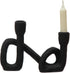 Bloomingville Resin Taper, Black Candle Holder