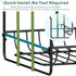 Dish Drying Rack, GSlife Rust-Resistant Small 2 Tier Dish Rack with Drainboard Set, Dish Drainer with Utensil Holder & Cup Holder for Kitchen Counter, Black