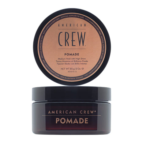 Men's Hair Pomade by American Crew, Medium Hold with High Shine, 3 Oz