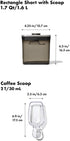 OXO Steel POP Coffee Container with Scoop- 1.7 Qt for Coffee, Tea and More