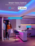 Govee Smart LED Strip Lights WiFi, 50ft RGB LED Lights Work with Alexa and Google Assistant, Color Changing Light Strip, Music Sync, App Controlled LED Lights for Gaming and Party, Easy to Install