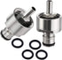 2 PCS€‘MRbrew Stainless Carbonation Cap, Ball Lock Type 5/16" Barb Counter Pressure Bottle Filling Cap with 4 Extra O-Rings, Fits Most Home Brew Soda & Beer Carbonation Systems