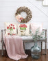 4TH Emotion Spring Tulips Pillow Covers 18x18 Set of 4 Easter Farmhouse Decor Valentines Decoration Mothers Day Cushion Case for Sofa Couch Polyester Linen