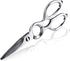 WAK Kitchen Scissors, Multi-Functional Kitchen Shears, Professional Stainless Steel Chopping Scissors, Heavy Duty Come Apart Shears, Easily Cut Poultry, Meat, Fish, Bottle Opener, Nutcracker