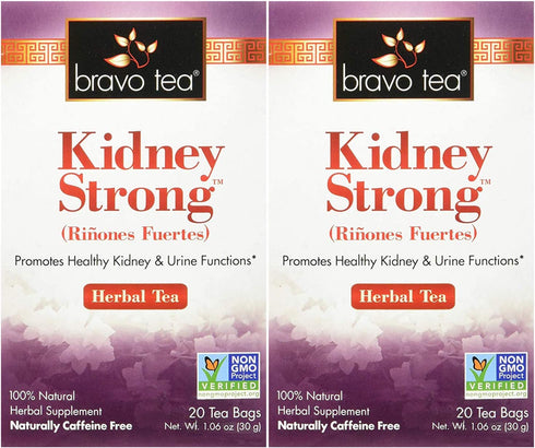 Bravo Teas Kidney Strong, 20 Tea Bags 2 Pack