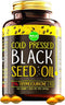 MAJU's Black Seed Oil Capsules - Cold Pressed, 2% Thymoquinone, 100% Turkish Black Cumin Nigella Sativa Seed Oil, Organic BSO, Non-GMO, 100% Liquid Pure Blackseed Oil, 60 count, 500mg per capsule