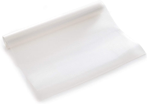 Con-Tact Brand Premium Plus Heavy Duty Non-Adhesive Shelf and Drawer Liner, 12" x 6', Ribbed Clear, 6 Rolls
