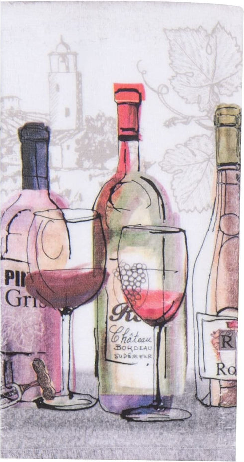 Kay Dee Designs Choice Wine Artistic Kitchen Bar Towel Bundle, Set of 2