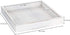 MyGift Whitewashed Wood Serving Tray with Handles | 10-Inch Decorative Farmhouse Wooden Ottoman, Coffee Table, Centerpiece Tray