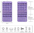 ANZORG 80 Zippered Pockets Hanging Jewelry Organizer for Holding Jewelries Dual-Sided Accessory Display Holder for Earrings Bracelets Rings (80 Zippered Pockets-Purple)
