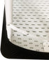 Monibana Cocktail Fitted Spandex Stretch Square Table Covers Caps Elastic Square Tablecloth Black Table Topper 34x34 Inch