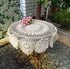 Damanni Cotton Handmade Crochet Lace Tablecloth Doilies Doily,Round,Beige,39 Inch