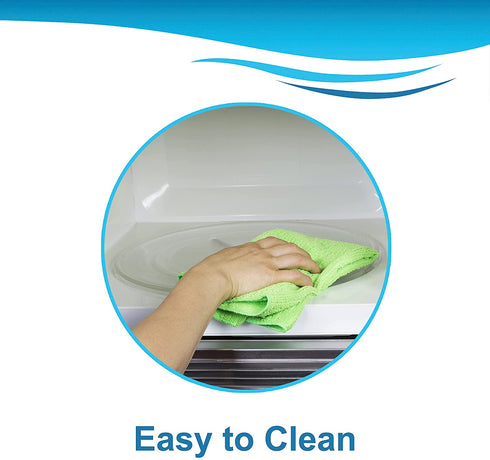 HQRP 10" / 25.5cm Glass Turntable Tray Compatible with Maytag, Magic Chef, Samsung, GE General Electric, Panasonic, JcPenney, Oster, Emerson, Daewoo, Rival, Ewave Microwave Oven Plate 10-inch 255mm