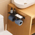 Matte Black Toilet Paper Toilet Holder with Shelf/ Dual Rolls Commercial Toilet Paper Dispenser with Storage Shelf for Wipes, Tissues, Cell Phone. Wall Mounted with Glue or Screws, Aluminum