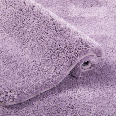 Walensee Bath Rug for Bathroom Non Slip Bathroom Mat (20 x 32, Lavender) Water Absorbent Soft Microfiber Shaggy Bathroom Rug Machine Washable Bath Mat for Bathroom Thick Plush Shower Mat