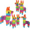 GIFTEXPRESS 6 Pack 4"X7" Mini Donkey Pinata, Little Rainbow Llama Pinata for Birthday, Cinco De Mayo, Fiestas Decorations Party Favors