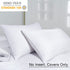 PHF 100% Cotton Waffle Pillowcases Standard Size, 2 Pack Soft Breathable Skin-Friendly Pillow Sham,Decorative Waffle Weave Pillow Case Covers, 20" X 26", No Filling, White
