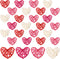 Geosar 24 Pieces Valentines Day Vase Filler Heart Vase Filler DIY Craft Rattan Heart Balls Decorative Hanging Wicker Balls Ornaments for Valentine's Day Wedding Decor, 2.7 Inches