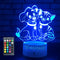 Menzee 3D Night Lights for Boys Girls 16 Colors + 7 Colors Changing, 3D LED Lamps with Touch & Remote Control, The Best Birthday Show You Vivid 3D Illusion Cat and Dog Figure