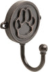 Franklin Brass Paw Print Hook Wall Hooks, Bronze, FBPAWHK-VBR-C