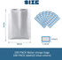 100 PACK Mylar Bags for Food Storage Mylar Food Storage Bags Vacuum Sealed Bags for Long Term Storage(4Mil,8"x11.7")