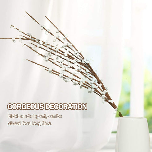 Rocinha 10 Pcs Jasmine Artificial Flowers 29.5'' Long Faux Jasmine Plant Fake Flowers White for Wedding Home DIY Floral Art Party Restaurant Hotel Office Decoration
