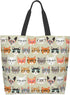 BLUBLU Reusable Large Capacity Women Shoulder Handbags Casual Canvas Tote Bag Heavy Duty for Shopping Grocery Travel Outdoor