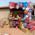 Western Cow Boy Party Balloons Arch Garland, 110 PCS 18" 12" 10" 5" Cow boy Latex Balloons Red Blue Coffee Confetti Balloon for Birthday Party Boys and Girls Baby Shower Party Supplies