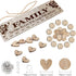 Family Birthday Calendar Board DIY Wooden Birthday Reminder Wall Hanging Calendar Plaque for Mom Dad with 100 Piece Wooden Discs