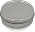 SimbaLux Screw Top Round Steel Tin Cans 2 oz (60ml) with Self Adhesive White Round Stickers, 24 Pack