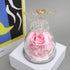 Sacredyna Birthday Gift for Grandma Mom, Preserved Real Rose, LED Angel Figurine Gift for Women Christian, Memory Gift