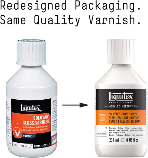 Liquitex Professional Soluvar Gloss Varnish, 8-oz