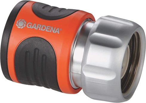 GARDENA Metal Alloy Hose Connector with Water Stop
