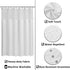 Waffle Weave Shower Curtain with Snap-in Fabric Liner & Hooks Set: Hotel Style & Top Sheer Window, Double Layers & Machine Washable for Easy Clean, 71x72, White