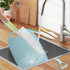 Kids Knifes Set,Nylon Knives Safe Baking Cutting Cooking Children's Beginners Cut Fruits Salad Veggies CakeFun Firm Grip Serrated Edges Friendly Childrens Knife With Cutting Board Peeler 5Pack blue