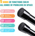 Blu-Pier Tech 1 Pack 5/8" Heavy Duty Spring Tension Rod, RV Tension Bars, Cupboard Rod Black 28 to 43 Inch,Black