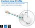 NICOR Lighting SureFit 5 inch Round Ultra Slim Surface Mount LED Downlight in White, 2700K (DLF-10-120-2K-WH)
