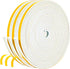 fowong White Weather Stripping 49.5 Feet, 1/4 Inch Wide X 1/8 Inch Thick, Window Seal High Density Foam Sealing Strip Adhesive Foam Gasket Tape for Door Insulation, 16.5 Ft x 3 Rolls Each