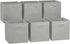 C&AHOME Cube Storage Bins 6-Pack Foldable Fabric Storage Cubes Baskets Containers Drawers with Dual Handles, Toys Closet Storage Box for Organizing Shelf, 10.5" L x 10.5" W x 11" H, Light Grey