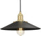 Zeyu 1-Light Industrial Pendant Light, 13 Inch Modern Hanging Pendant Light with Metal Dome Shade, Black and Gold Finish, ZG32M1L BK+BG