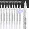 White Paint Pen Acrylic Marker: 8 Pack 0.7mm White Paint Marker for Metal, Art, Wood, Black Paper, Plastic, Ceramic, Metallic, Rock Painting, Drawing, Extra Fine Point, Ideal for Artist & Students