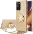 OCYCLONE for Galaxy Note 20 Ultra Case, Glitter Sparkle Bling Diamond Rhinestone Bumper with Ring Kickstand, Soft Protective Women Girls Phone Case for Samsung Note 20 Ultra 5G 6.9 inch - Gold