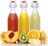 Estilo Glass Swingtop Bottles, 4, Clear